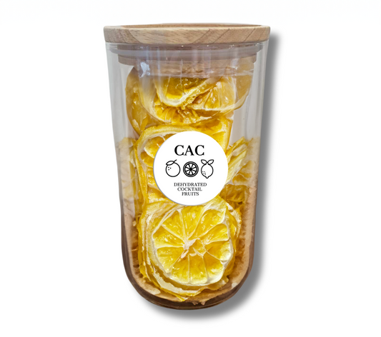 Jar of Dehydrated Lemon Slices